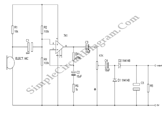 Audio Signal Strength DetectorConverter circuit