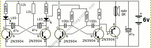 Ambulance Hee-Haw Siren circuit