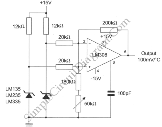 Differential Temperature Sensor circuit