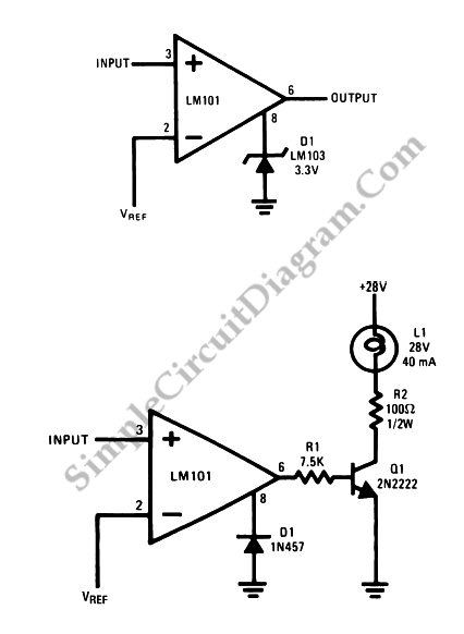 Op-Amp Application Voltage Comparators circuit