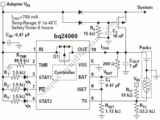 Power Path Management Battery Charger circuit