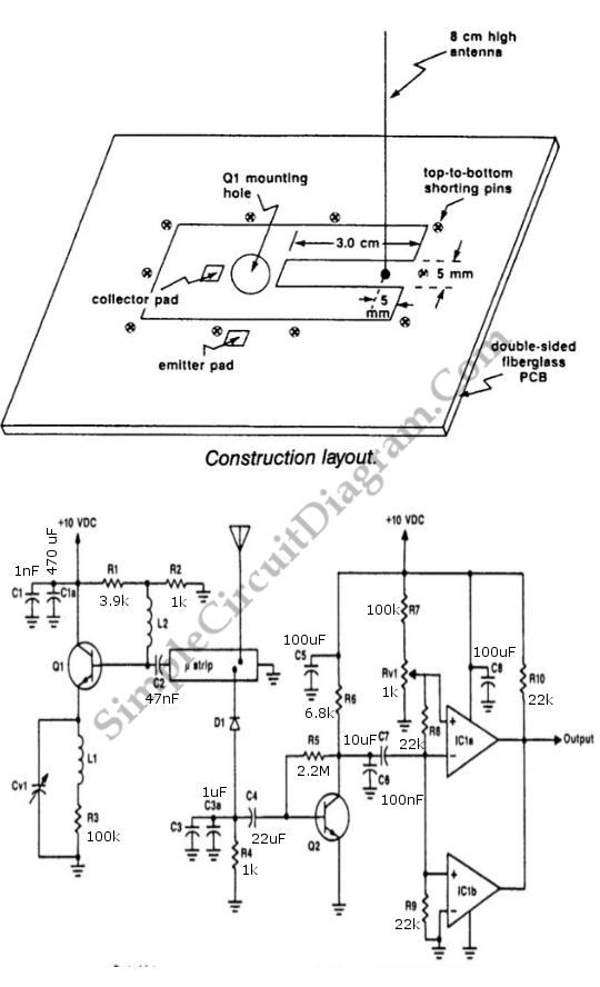 UHF Doppler Motion Detector circuit
