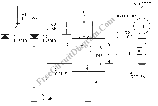 Motor Speed Control Using PWM circuit