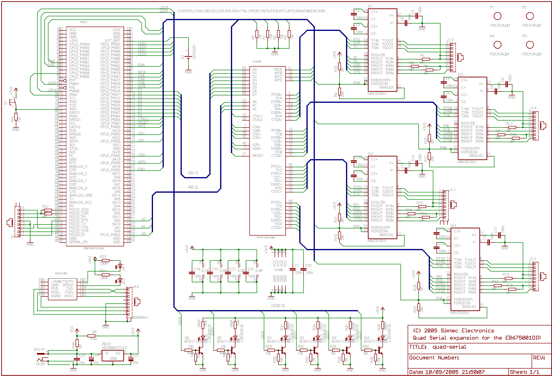 TV video output for the EB675001DIP circuit