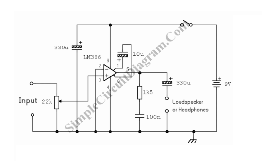 Small High Quality Audio Power Amplifier circuit