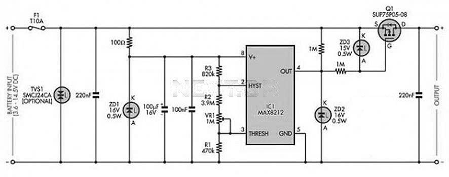 Multifunctional Battery Protector circuit