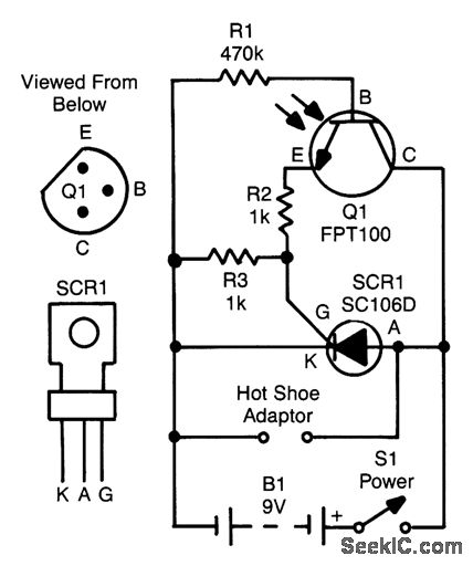 SLAVE FLASH TRIGGER circuit