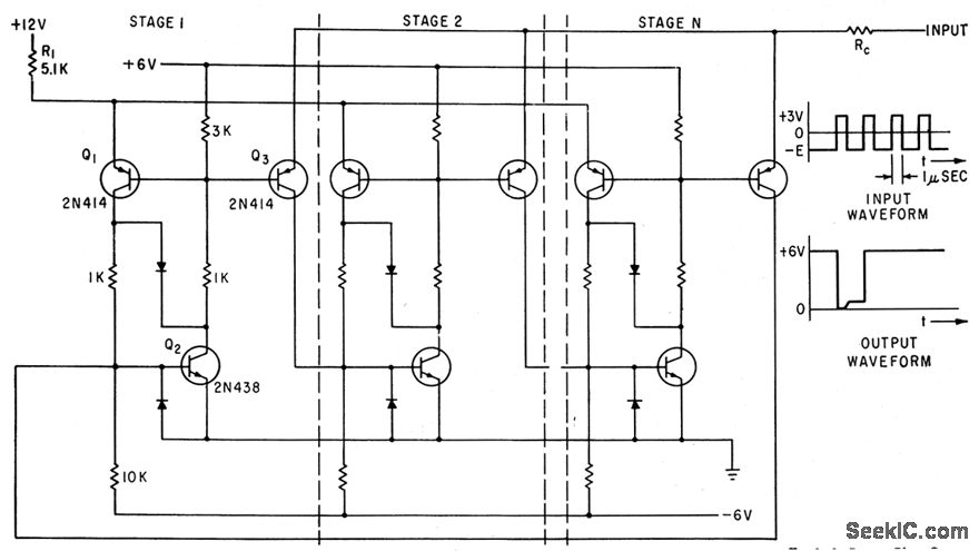 TRANSISTORIZED THYRATRON RING COUNTER circuit
