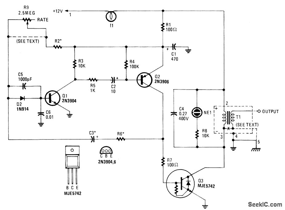 HIGH VOLTAGE PULSE SUPPLY circuit