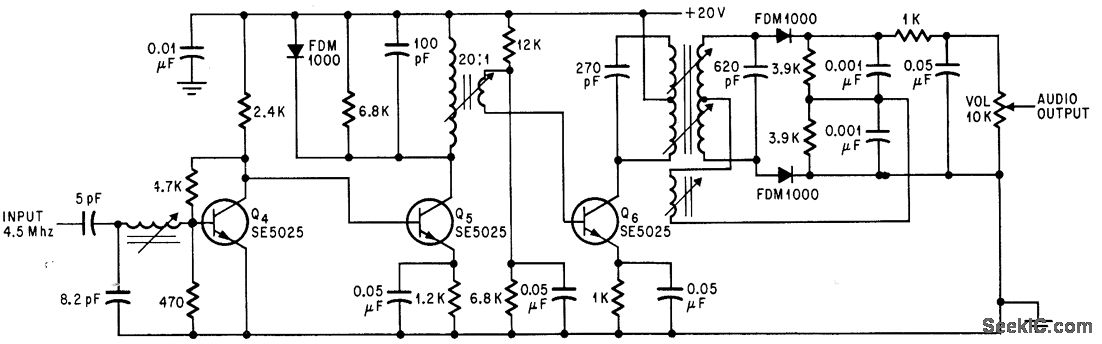 SOUND I F FOR COLOR TV circuit