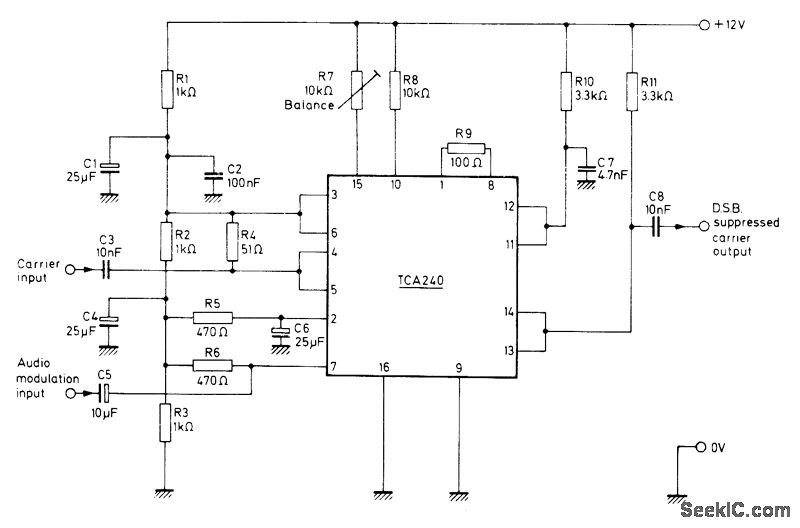 SUPPRESSED CARRIER MODULATOR circuit