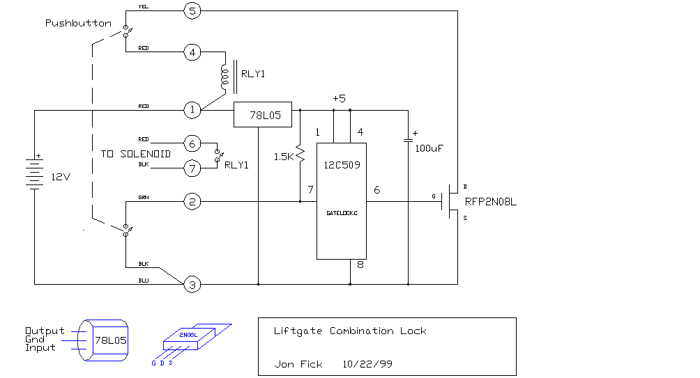 Electronic Locks Circuits circuit