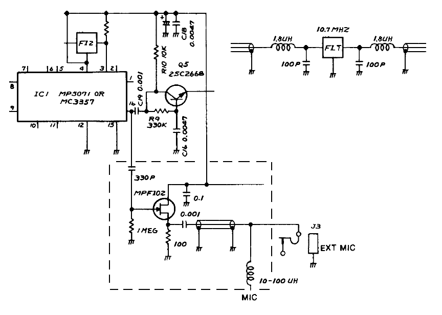 Wide Dynamic Range Field Strength Meter circuit