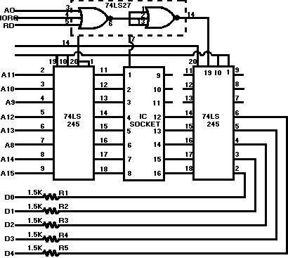 Spectrum Keyboard Buffer circuit