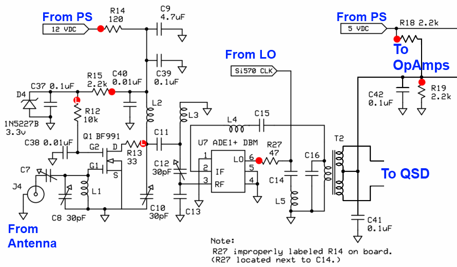 Ensemble II VHF RX  rf circuit
