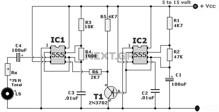Wailing Alarm Siren circuit