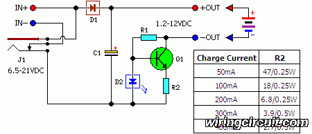 Low Cost Universal Battery Charger Schematic circuit