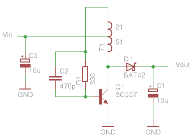 Glue stck torch circuit