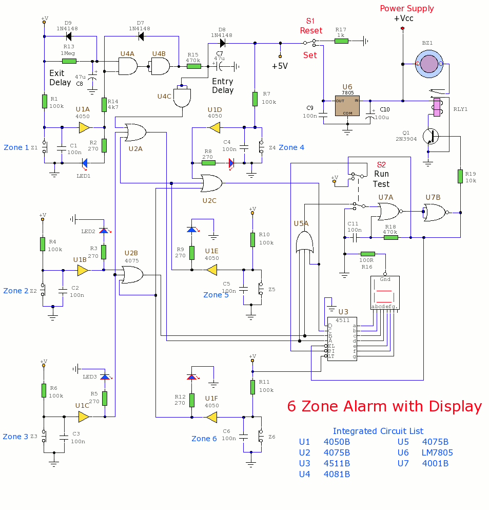 Alarm and Security Circuits circuit