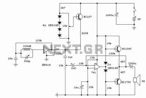 ZN414 portable Receiver circuit