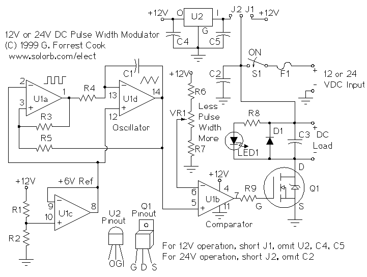 PWM Motor Speed Controller – Circuit Schematic