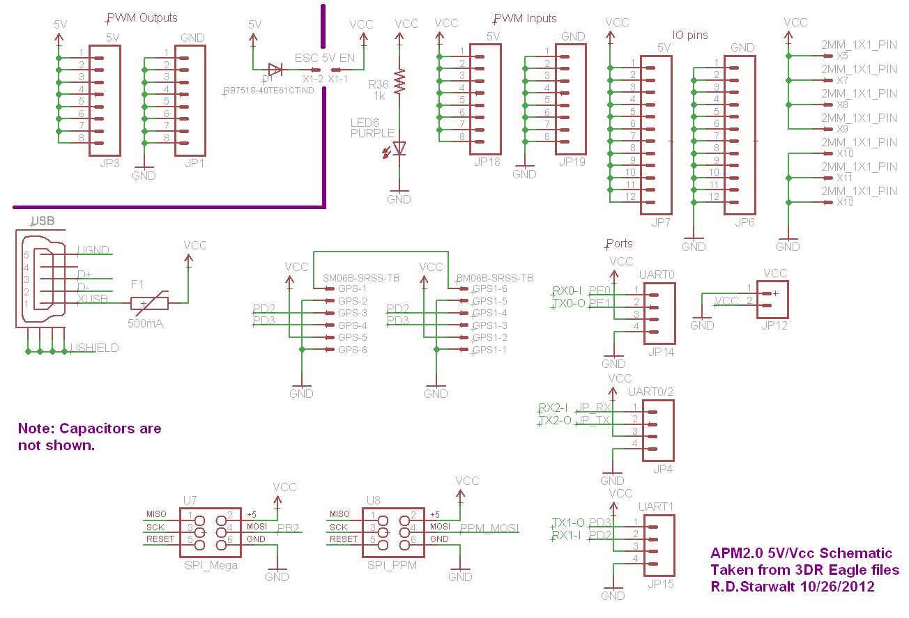 APM20 5VVcc Schematic circuit