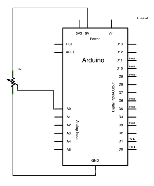 Arduino Analog Input circuit