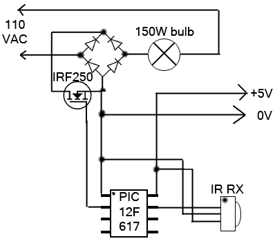 AC Arduino dimming circuit
