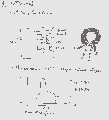 A Joule Thief Circuit