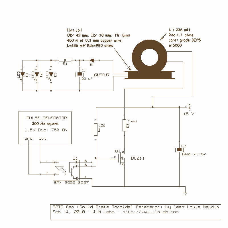 Joule Thief Circuit Experiment circuit