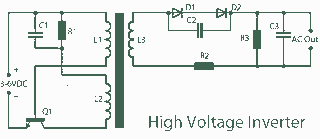 3V to high Joule Thief inverter circuit