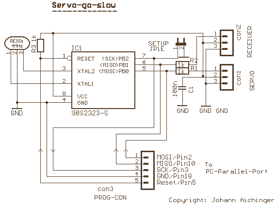 Slow Servo – Circuit Schematic