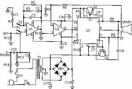50 Watt Amplifier circuit