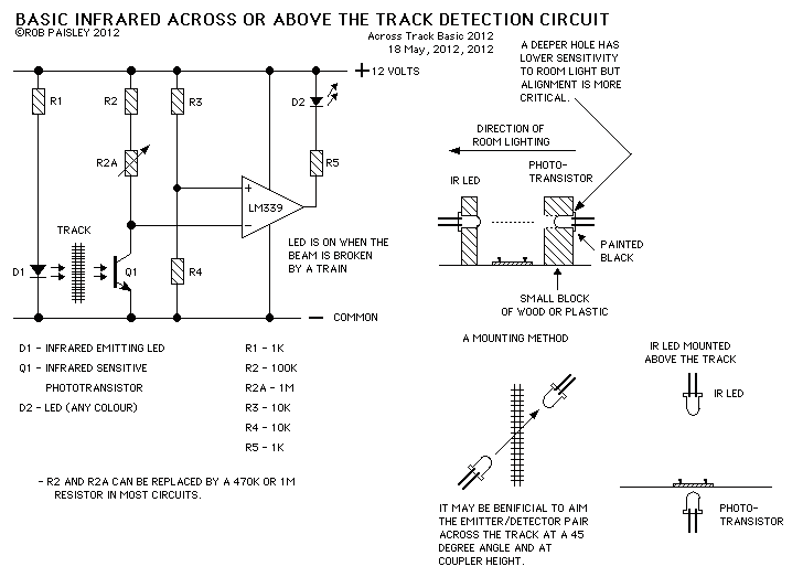 Across The Track Infrared Detectors circuit