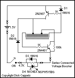 Battery Operated LED Lantern circuit