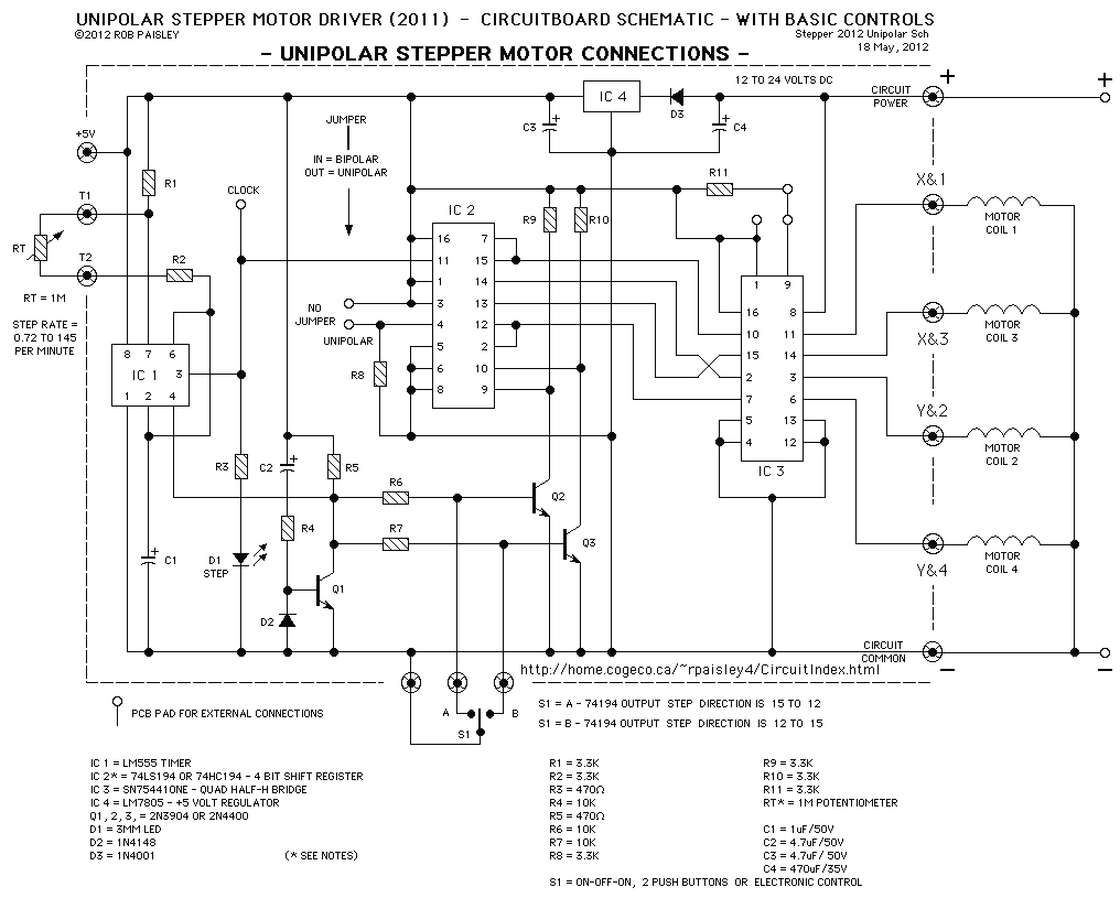 Stepper Motor Driver Circuit