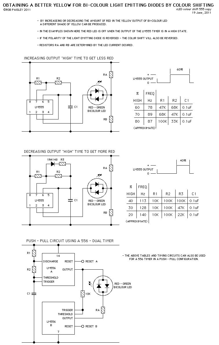 Colour Shifting LEDs circuit