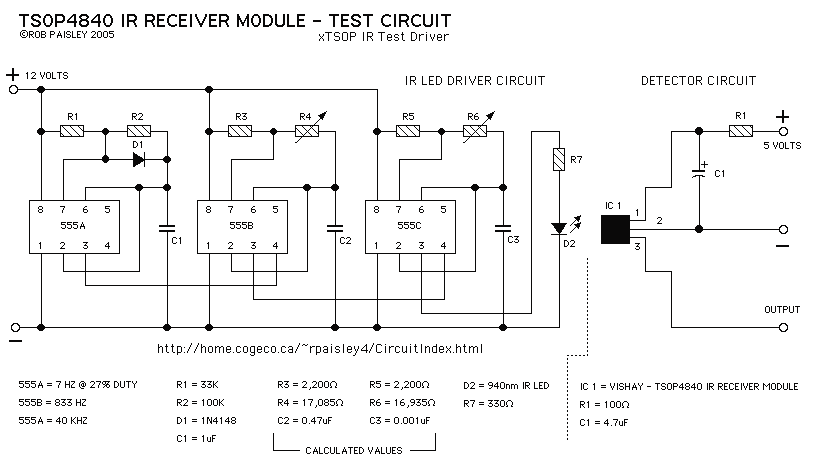 Ir Receivers circuit