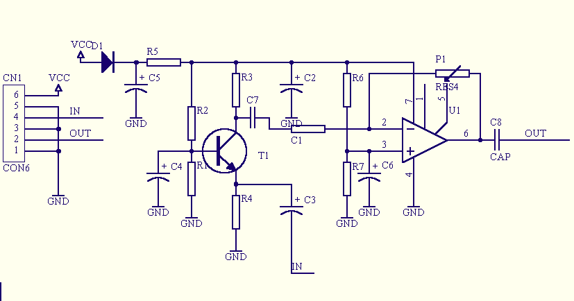 Low impedance microphone amp circuit