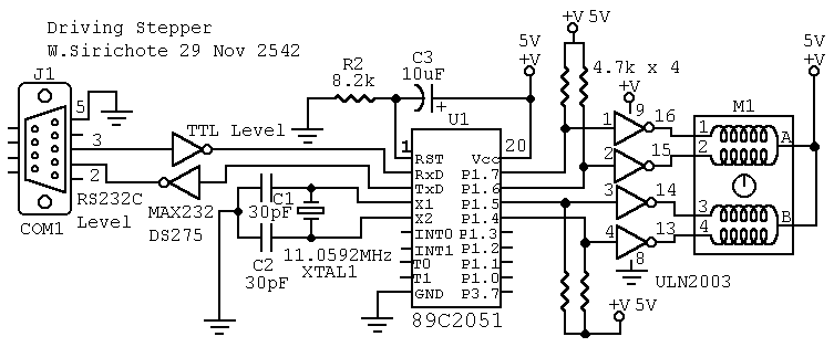 Driving Stepper – Circuit Schematic