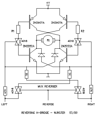 Wilf Rigter`s reversing H-bridge – Circuit Schematic