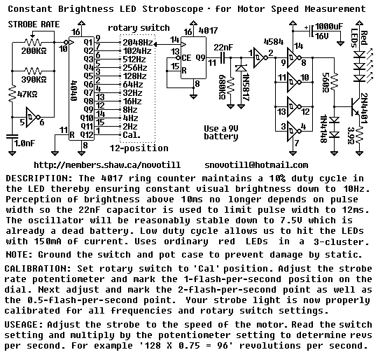 LED Stroboscope with EG1951-ND circuit