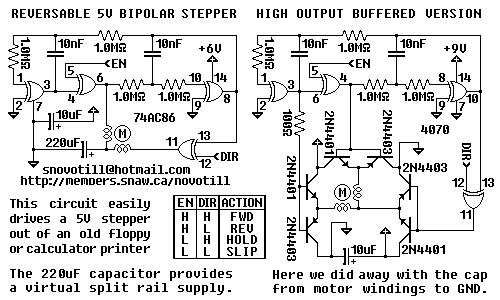 Stepping Motor Driver – Circuit Schematic