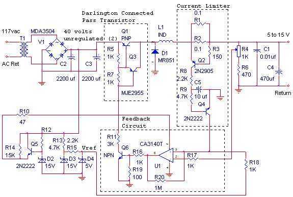 12 Volt 10 Amp Switching Power Supply circuit