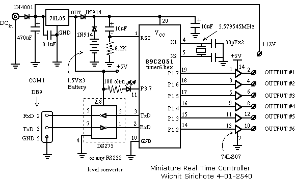 Miniature Real-time Controller circuit