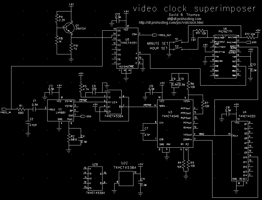 Video Clock Superimposer circuit