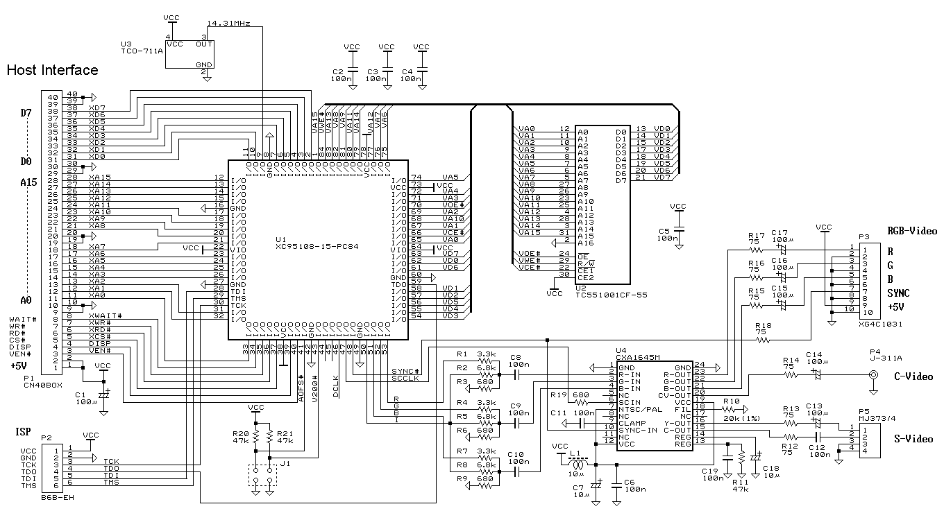 GP display controller – Circuit Schematic